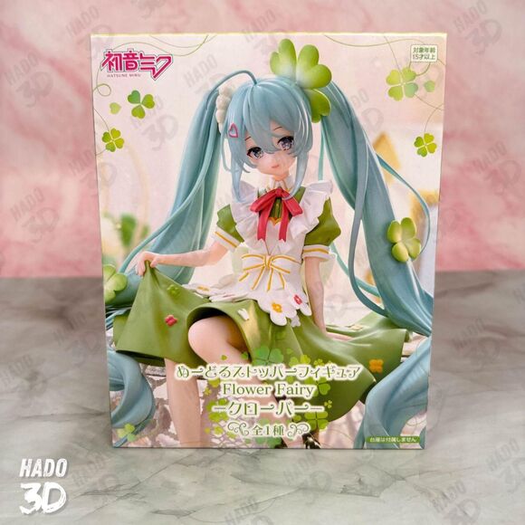 Hatsune Miku Noodle Stopper Figure Flower Fairy Clover FuRyu - Picture 4 of 7